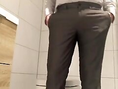 desperate for a pee at work