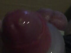 Masturbating With Bound Balls Cockrings And Cock Stroker Toy