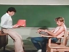 Vintage teacher and student hunks