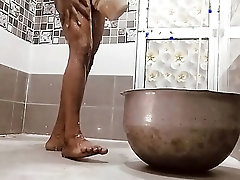 Desi Boy Bathroom Shower Enjoy Masturbation and Ass Fingring