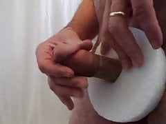 jackmeoffnow cbt curved dick erection foam & tube on cock