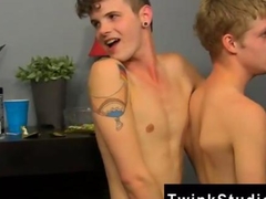 twinks are having fun as they caress each other