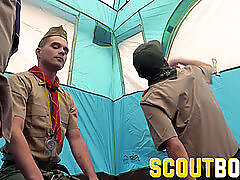 Scoutboys Bishop Angus pounds men outside during camping adventure