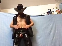 Leather Cowboy Cum