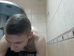 Tristan cums and showers after