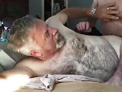 Bald Hairy Mature Does Hirsute Senior: BB with KISSING